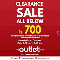 Clearance Sale at The Outlet Store