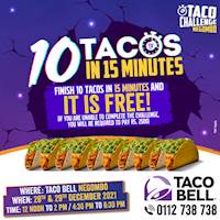 10 Tacos in 15 Minutes Challenge at Taco Bell Sri Lanka