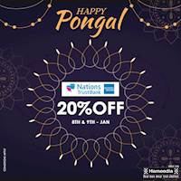 Enjoy 20% Discount for NTB credit cards at Hameedia