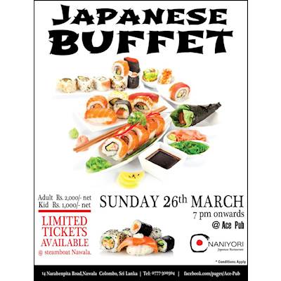 JAPANESE BUFFET from NANIYORI JAPANESE RESTAURANT 