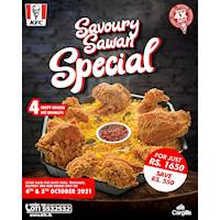 Feast on a delicious Savoury Sawan while enjoying this incredible offer at KFC