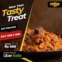 Buy for Rs 1000 Pay only 600 on UberEats from The Foodcycle