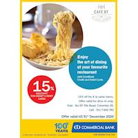 Enjoy 15% Discount for Combank Credit and Debit Cards at Cafe 97