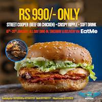 Rs. 990 only at Street Burger