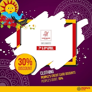 30% Off at Saree Mandir on People's Bank Cards