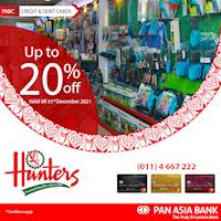Get up to 20% off at Hunters with Pan Asia Bank Credit & Debit Cards