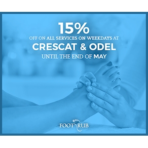 Upto 15% Off on all services from Foot Rub
