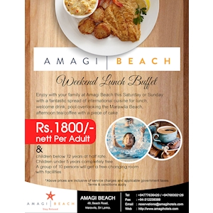 Weekend Lunch Buffet at Amagi Beach 