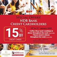 NDB Bank Credit Card offer at Galadari Hotel