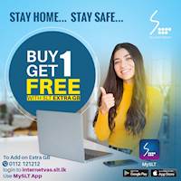 Buy 1 Get 1 FREE with SLT Extra GB 