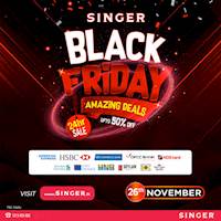Amazing Black Friday Deals with discounts up to 50% only at SINGER! 