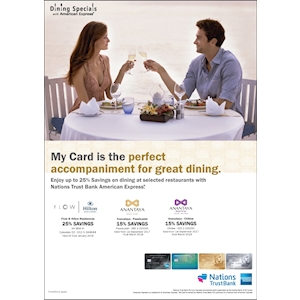 Up to 25% Off on dining with NTB Amex Cards
