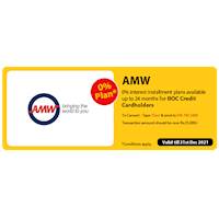 0% Interest installment plans available up tp 24 months with BOC Credit Cards at AMW