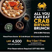  All-You-Can-Eat Crab Biryani Brunch at Ministry of Crab