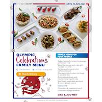 Olympic-themed family menu at Hilton Colombo Residence