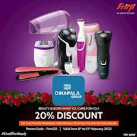 Enjoy a 20% Discount on Philips personal care products purchased from dinapalagroup.lk when you pay by FriMi online