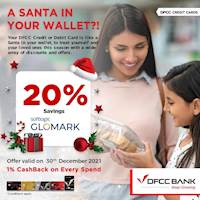 Enjoy 20% savings at Glomark Supermarket and Glomark.lk with DFCC Credit Card