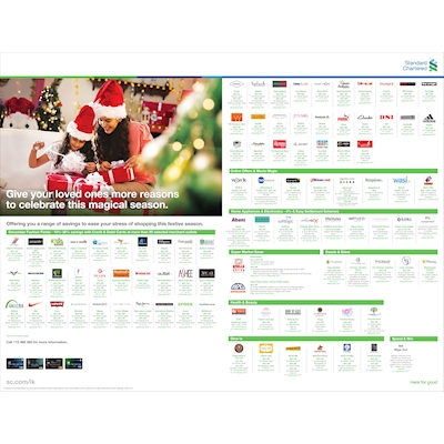 Give your loved ones more reasons to celebrate this magical season with Standard Chartered Cards 