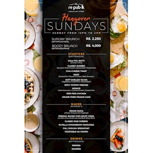 Hangover Sundays from Re.pub.lk