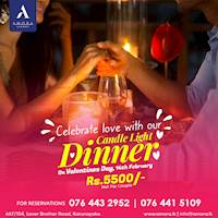 Candle Light Dinner for this valentine's day at Amora Lagoon