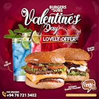 Burgers vs Subs Valentine’s Day Lovely Offer