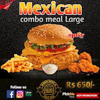 Mexican Combo Meal large at Burger House SL