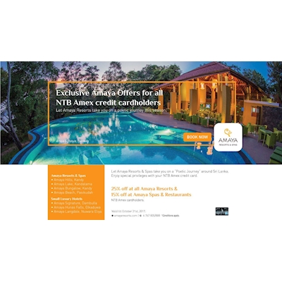 Exclusive Amaya Offers for all NTB Amex Credit Cardholders 