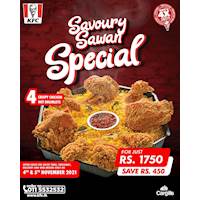 KFC OFFER Enjoy a Special Savoury Sawan today for the whole family!