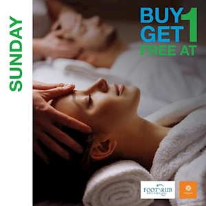 Buy one and get one free at FootRub when you swipe your Standard Chartered credit card.