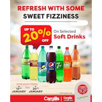 Get up to 20% off on selected soft drinks at Cargills FoodCity