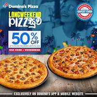 Long Weekend Offer at Domino's Pizza