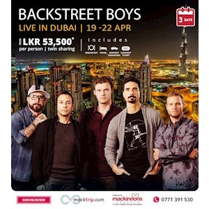 Backstreet Boys Live In Dubai from Mackinnons Travels 