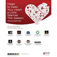 Enjoy up to 20% savings on Dining Essentials with your Seylan Credit Cards
