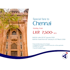 Special fares to Chennai from Gabo Travels 