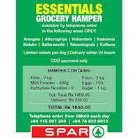 Essentials Grocery Hamper from SPAR Sri Lanka