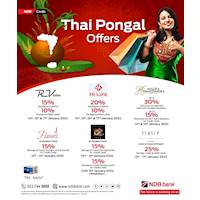 Amazing Thai Pongal offers from NDB Cards!