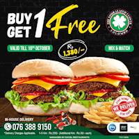 Buy one burger and get the second one absolutely free at The Four Leafed Clover