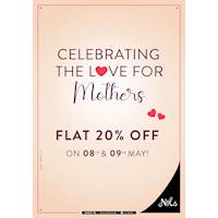 Flat 20% Off at Nils for this Mothers day
