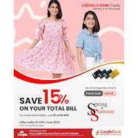 Shop at Spring & Summer with your Cargills Bank Credit Card and SAVE 15%