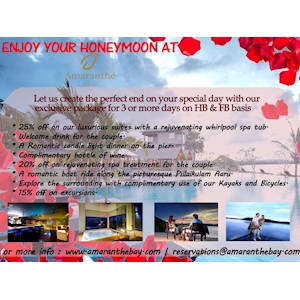 Enjoy your Honeymoon at Amaranthe Bay