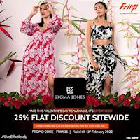 Enjoy a 25% Sitewide FLAT Discount from Zigma Jones when you pay by FriMi!