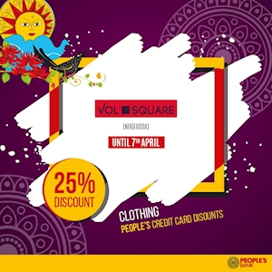 25% Off at Vol Square for People's Bank Cardholders